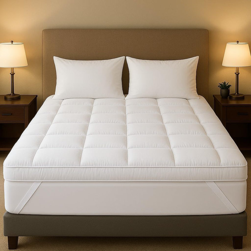 4Inch/ 10cm Microfiber Mattress Topper, Double (4'6)