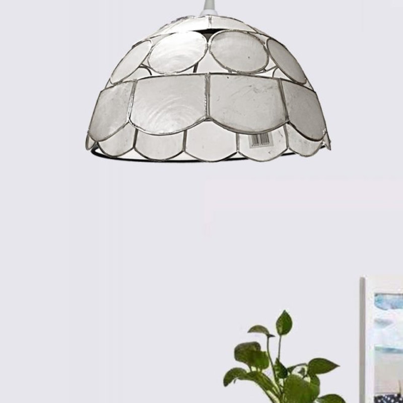 Sputnik 12cm H Bowl Pendant Shade ( Screw On ), Silver