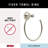 Cassidy Wall Mount Round Open Towel Ring Bath Hardware Accessory-9741964