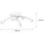 Vintage-Style Chandelier, Metal Body, 31.1 x 31.1 x 10.2 inches | 8 x E27 Sockets (Max 40W), Elegant Glam Design | Perfect for Modern Dining Rooms & Living Spaces, IP20 Rated, Easy Installation-2085383090