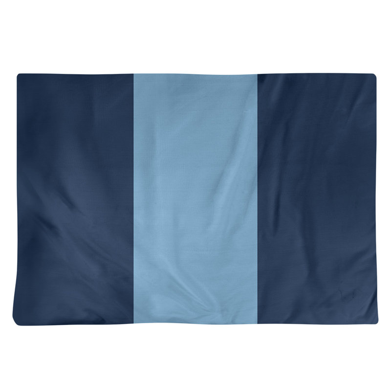 Récapitulatif de 18 po North Carolina, Bleu marine / Bleu bébé moyen, Sergé de coton