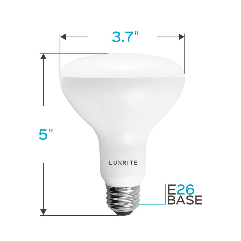 9 watts (équivalent à 65 watts), DEL BR30, ampoule à intensité variable, culot E26 / moyen (standard), 3500 K