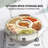Fruit Tray Rotating Snackle Box Container With Lid  For Picnic