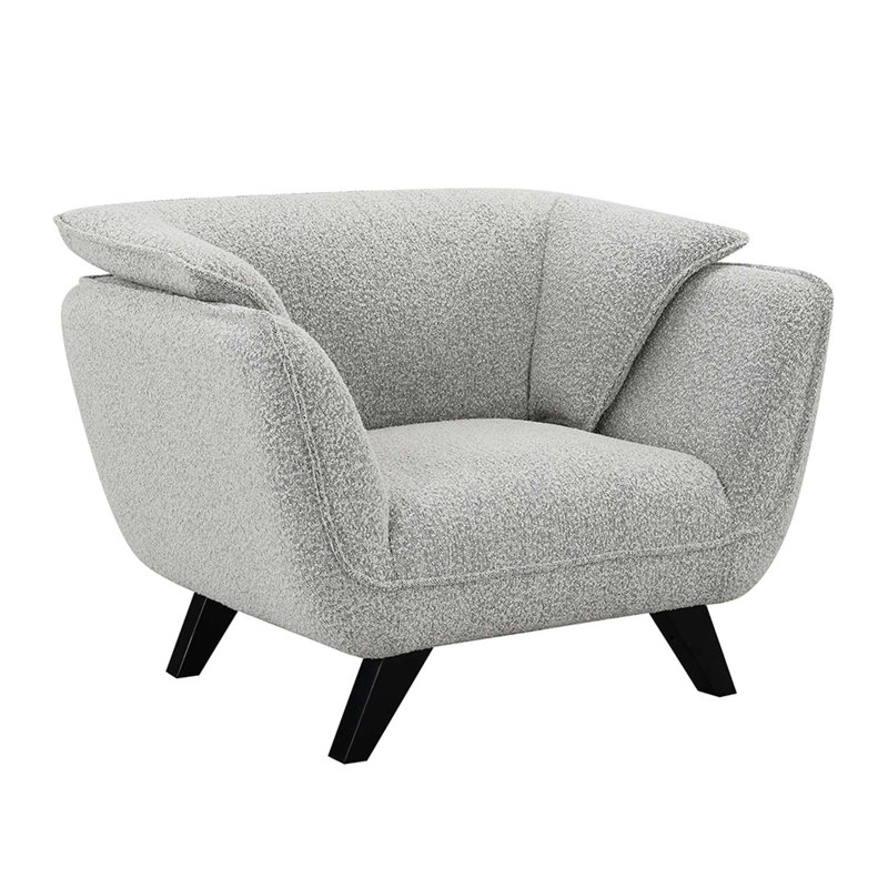 Chaise Nayeli, boucle gris clair