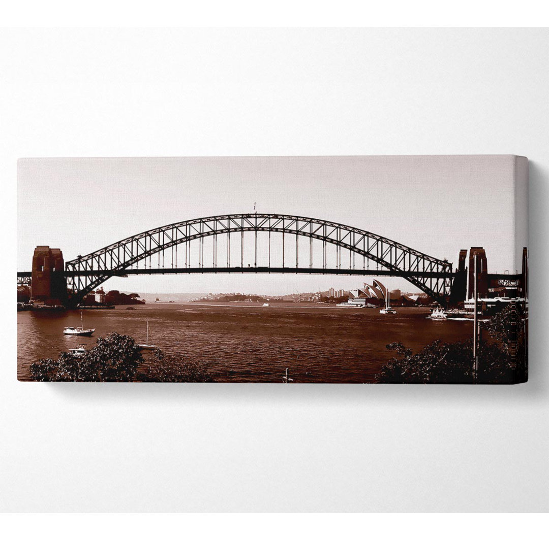 Sydney Harbour Bridge Brown - Kunstdrucke auf Leinwand