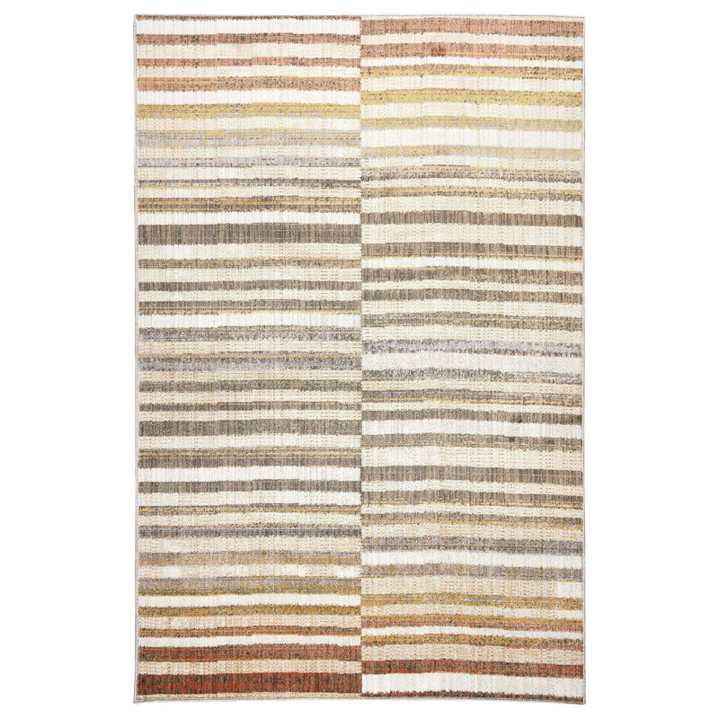 Khamchand Sahara Stripes Area Rug, Rectangle 6'7'' x 9'2''