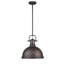 Luminaire suspendu dôme en acier à intensité variable 1 lumière Calico-595977833-595977826