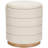 16" Round Upholstered Linen Storage Ottoman-1137504633