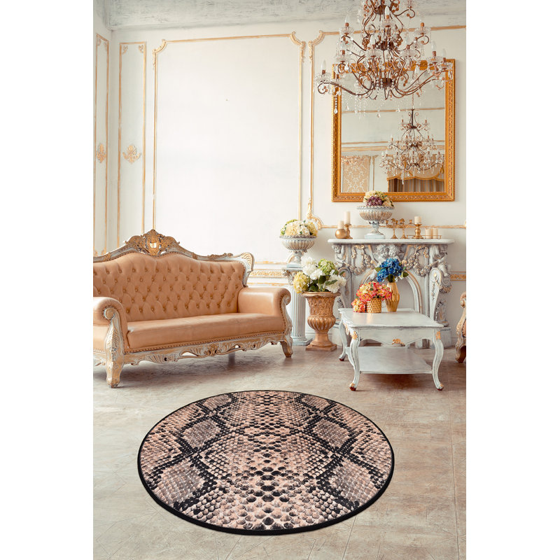 Tapis antibactérien 100% polyester d'un diamètre de 39,4 pouces | Hauteur des poils de 10 mm, 700 g / m² | Dessous antidérapant, lavable à la machine à 86 ° F | Parfait pour le salon, la chambre à coucher et l'aire de jeu des enfants, facile d'entretien