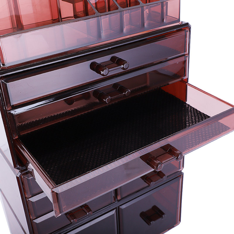 4-Piece Plastic Cosmetics Storage Rack Purple