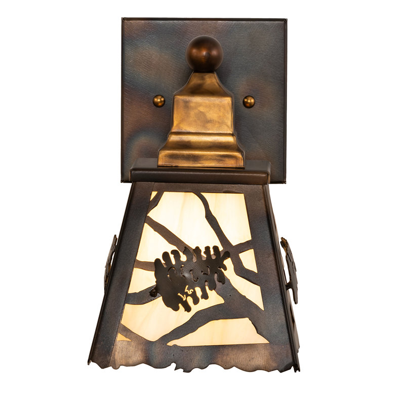 6" Wide Spruce Pine Wall Sconce