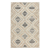 Geometric Area Rug in Natural/Gray