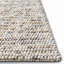 Tapis tissé à plat à la main Elle en ivoire / multicolore-2117566003