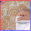 Housses de couette damassées à motif floral orange-130505137