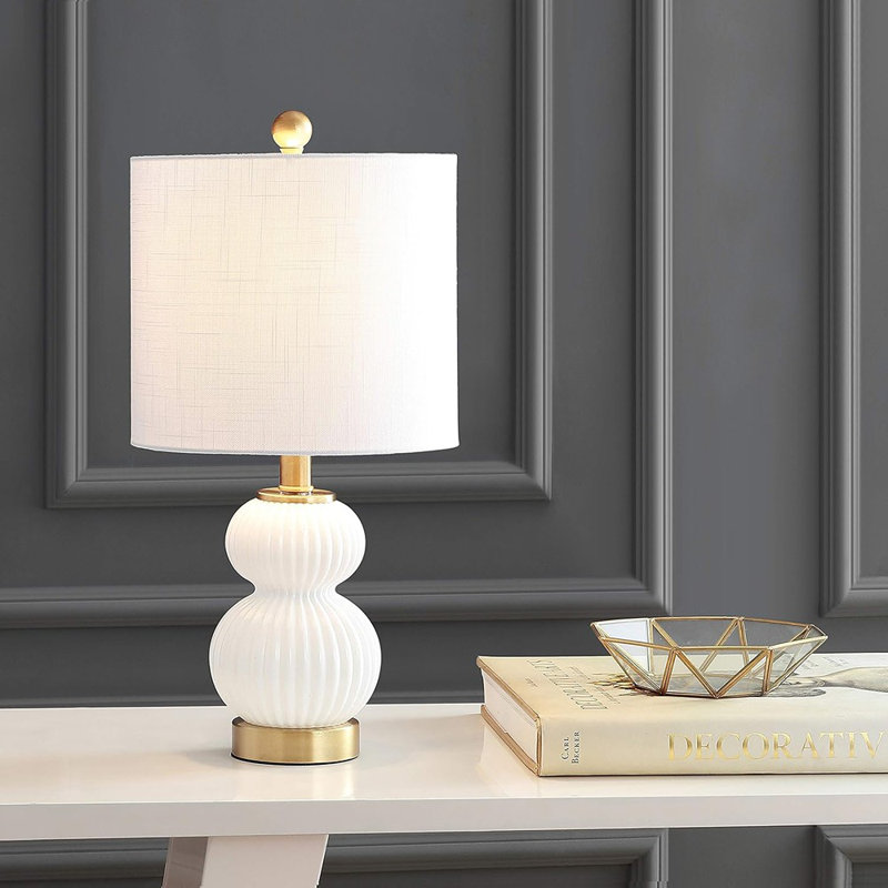 Lampe de table 20 po Exmore, Blanc