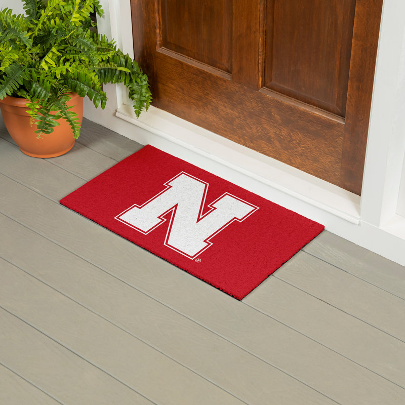 Tapis en PVC pleine couleur, 16 po x 28 po, Université du Nebraska
