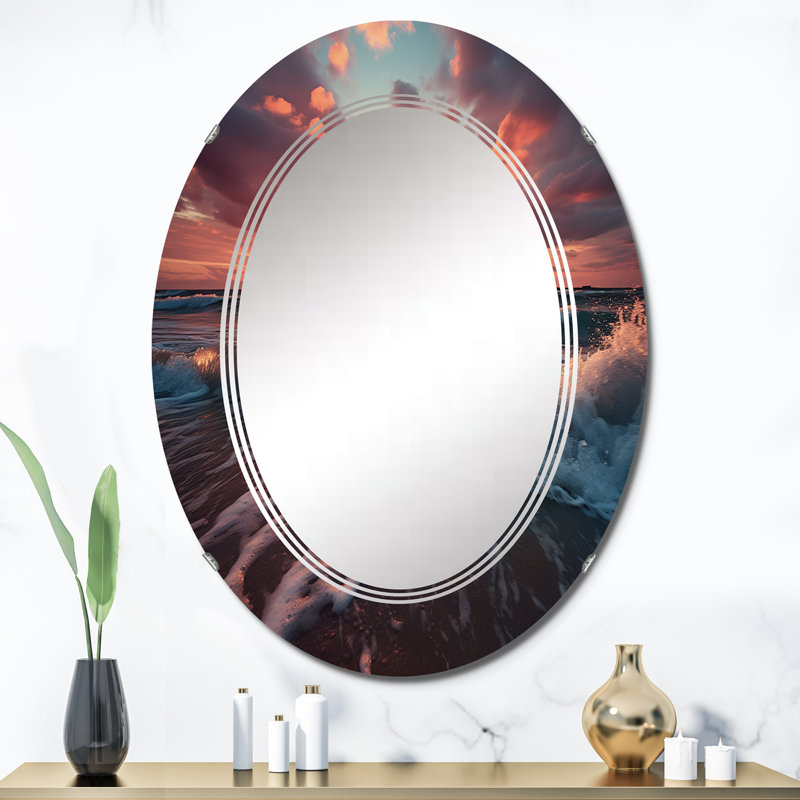 Stourbirdge - Miroir mural paysager ovale, 36 po x 24 po