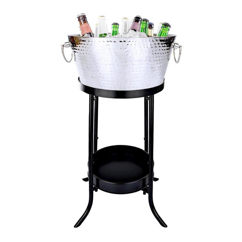Porte-gobelet en acier inoxydable Kaniz, Argent