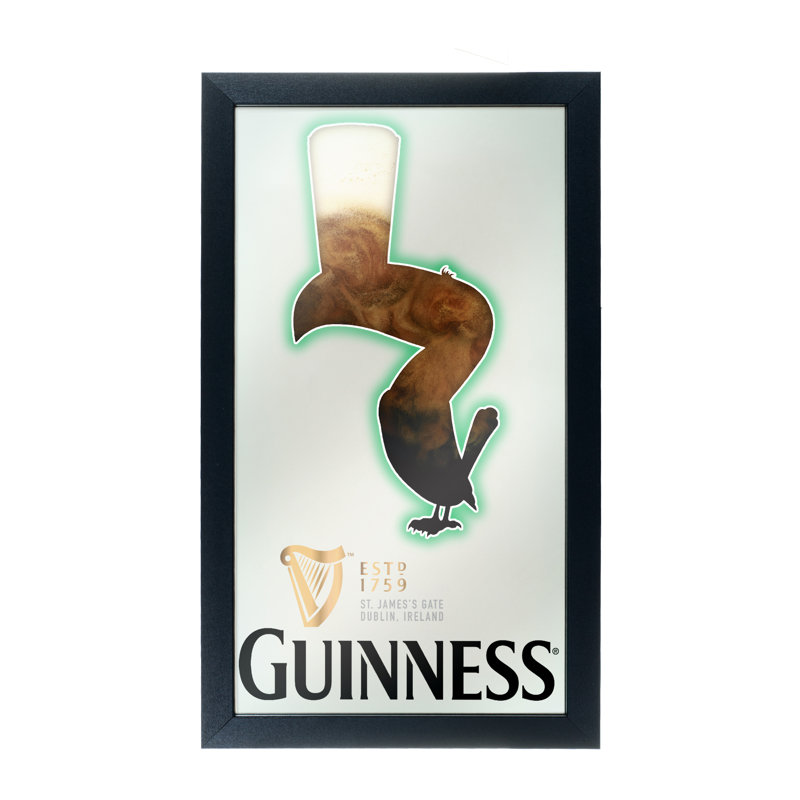 Guinness Feathering Rectangle Mirror