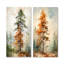 «Earthy Brown Forest of Redwood Trees», ensemble de 2 décorations murales arbre séquoia-504651089-504651091