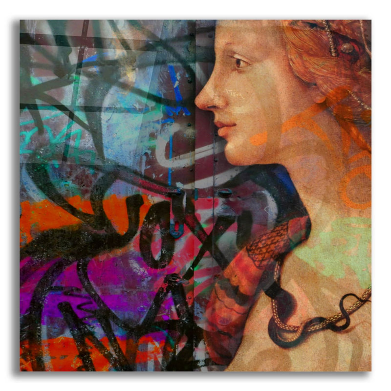 «Classic Graffiti 2» par Karen Smith, art mural en verre acrylique