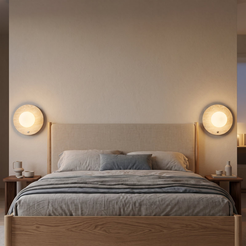 Applique murale Alba Travertine Globe