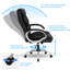 Fauteuil de direction noir en similicuir