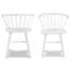 Table rectangulaire et ensemble de 6 chaises pour 7 chaises - bois naturel blanc avec sièges avant-gardistes