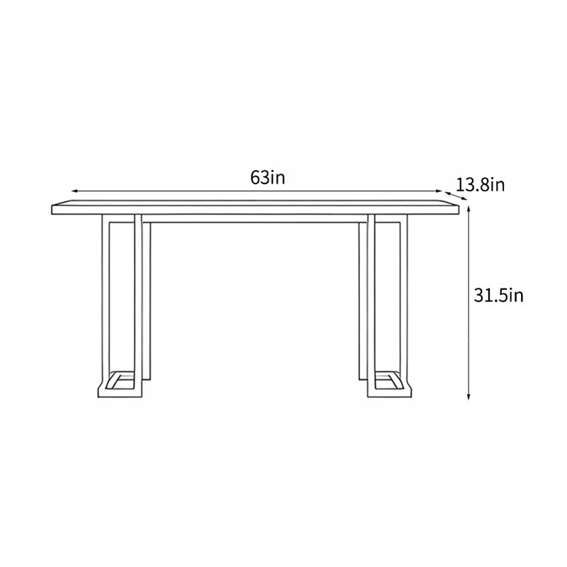 Console de style chinois simple et moderne., Brun