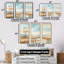 Beige Scerene Meadow Stream Harmony - ensemble de décoration murale prairie-107740743-107740748
