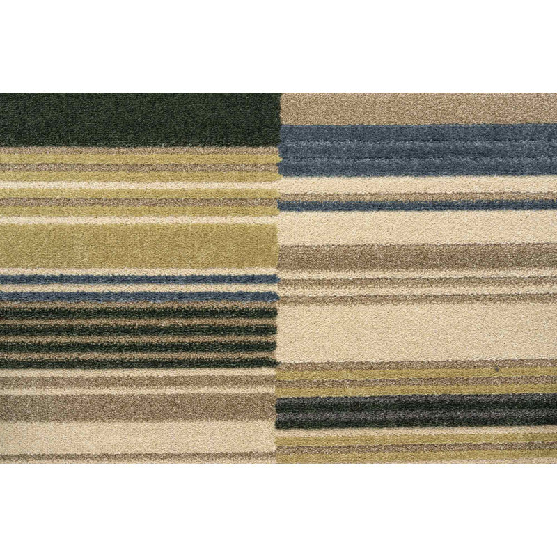 Chaniqua Rectangle Striped Area Rug, Rectangle 200 x 290cm