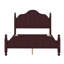 Structure de lit double avec tête de lit, structure de lit en bois antique-122527213