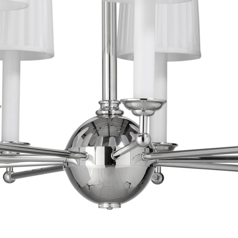 Frederick Cooper 9 - Light Shaded Wagon Wheel Chandelier