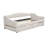 Upholstered Twin XL Daybed with LED Lights and 2 Storage Drawers, Beige Linen Platform Bed with Backrest, No Box Spring Needed-1774922478