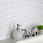 Fioretti Glossy Blanco 12" x 12" Ceramic Mosaic Tile