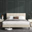 Upholstered Bed Frame with Headboard-1273290725