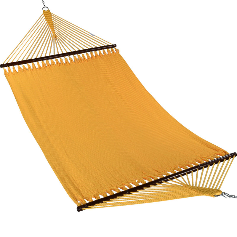 Hamac double à barre d'écartement Blanco, Jaune
