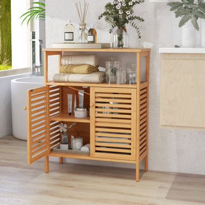 Armoire de rangement en bambou Ebern Designs