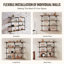 4 Piece Square Steel Floating Shelf