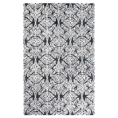 Anjalena Hand Tufted Wool Damask Rug