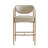 Upholstered Counter Stool with Metal Frame-118574582