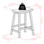 Tabouret de comptoir et de bar Irieana-643429463-653530283