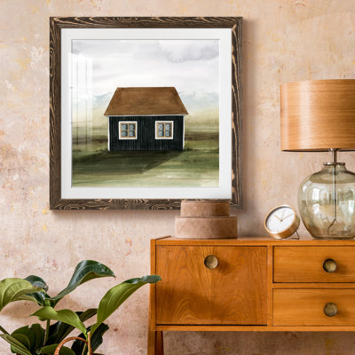 Nordic Cottage II - reproduction encadrée de qualité supérieure - prête à être accrochée