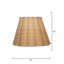 Scalloped 1-Light Wall Sconce, Raffia