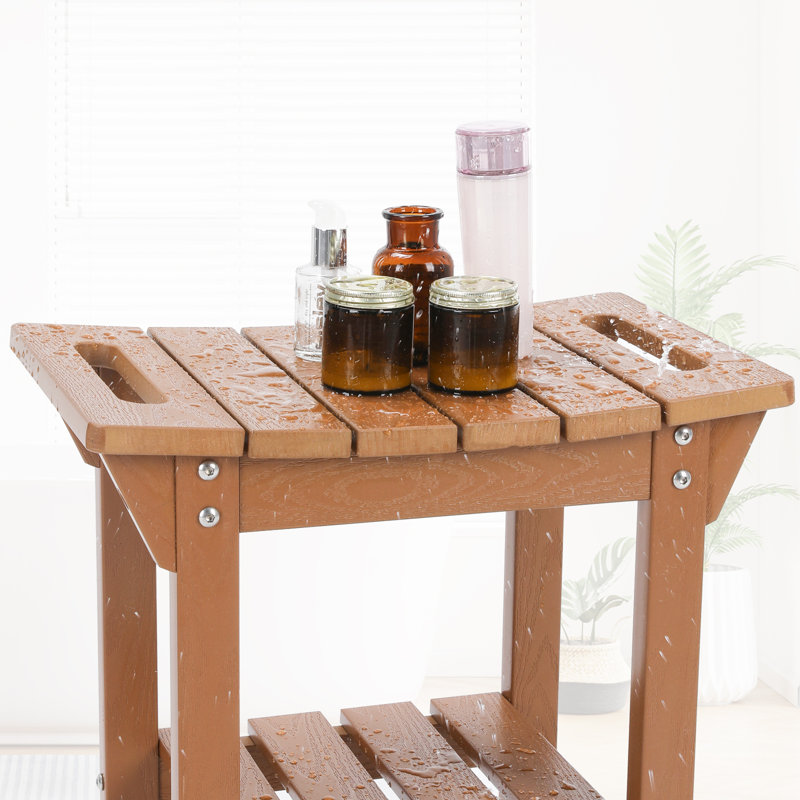 Banc de douche Sekia 18,6 W, Brun