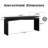 65 Inch Solid Wood Veneer Console Table, Farmhouse Entryway & Sofa Table, Black