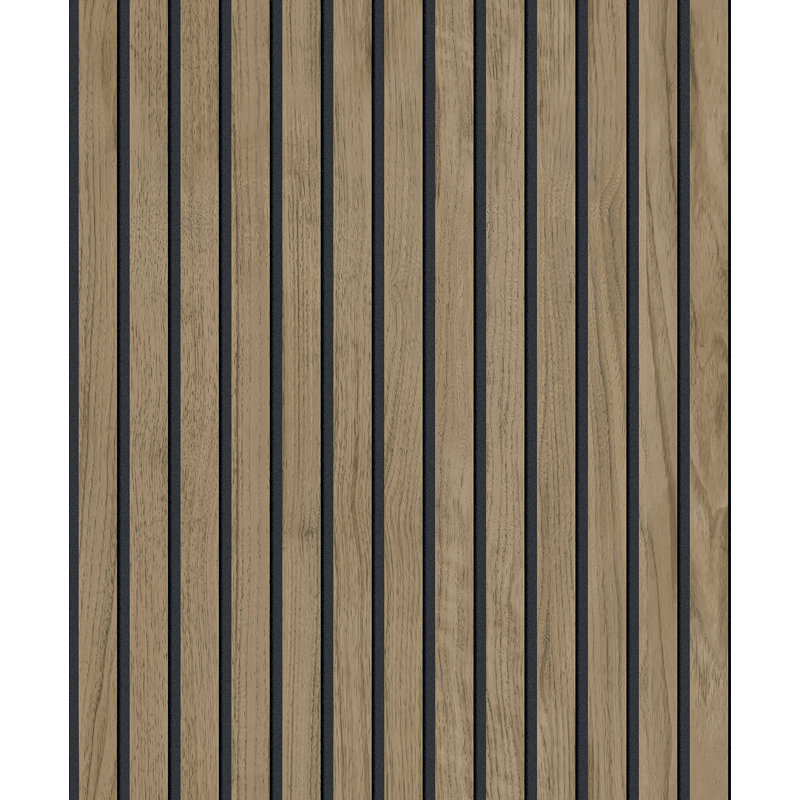 Mixson 10.05m x 53cm Matte Wallpaper Roll, Walnut