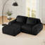 Canapé modulaire moderne en forme de L pour le salon, tissu en flanelle, canapé surdimensionné, siège profond, canapé désossé, repose-pieds mobile-1586585550