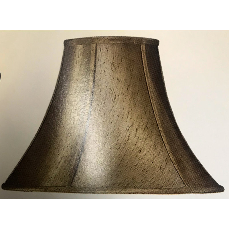Abat-jour cloche en soie 14 po