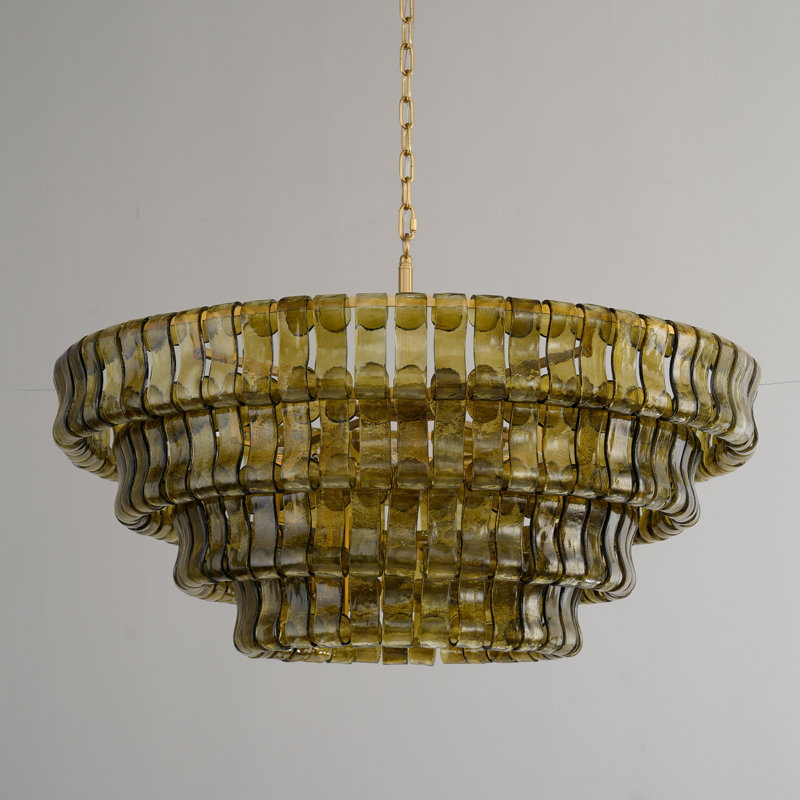 6 - Light Glass Chandelier